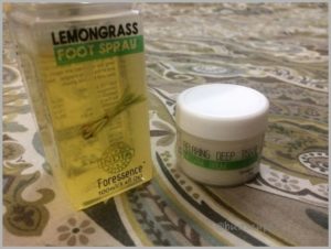 THE NATURES CO LEMONGRASS BALM FOOT SPRAY